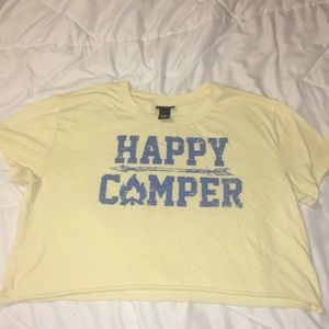 Light Yellow Cute Crop-Top!!